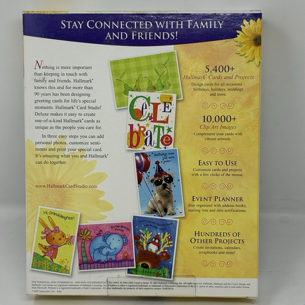 Hallmark Card Studio Deluxe - Retail Box Complete - Picture 10 of 10
